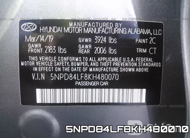 5NPD84LF8KH480070 фото 10