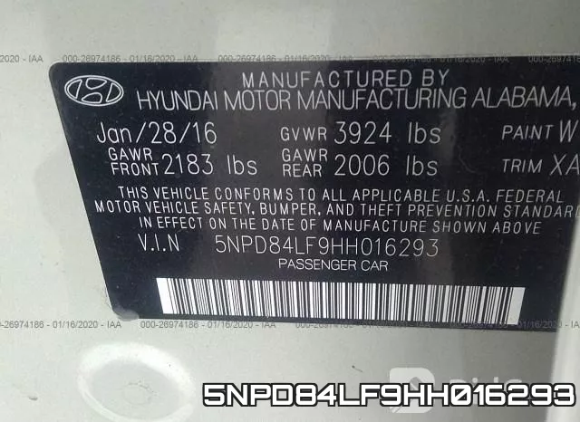 5NPD84LF9HH016293 фото 10