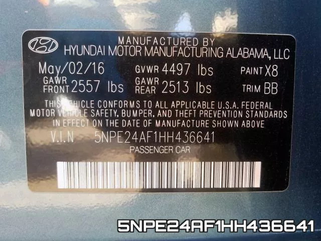 5NPE24AF1HH436641 фото 2