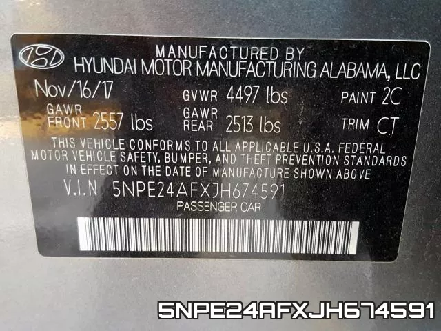 5NPE24AFXJH674591 фото 2