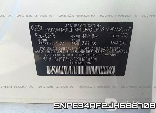 5NPE34AF2JH688708 фото 10