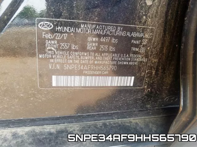 5NPE34AF9HH565790 фото 2