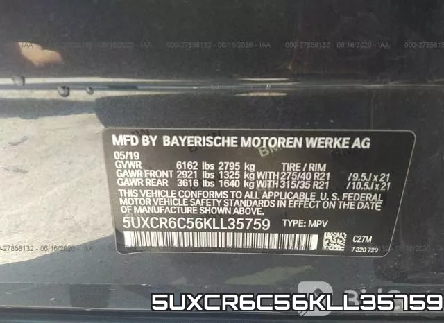 5UXCR6C56KLL35759 фото 10