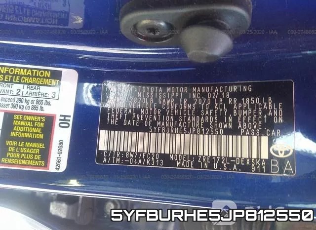 5YFBURHE5JP812550 фото 10