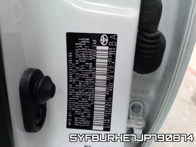 5YFBURHE7JP790874 фото 2