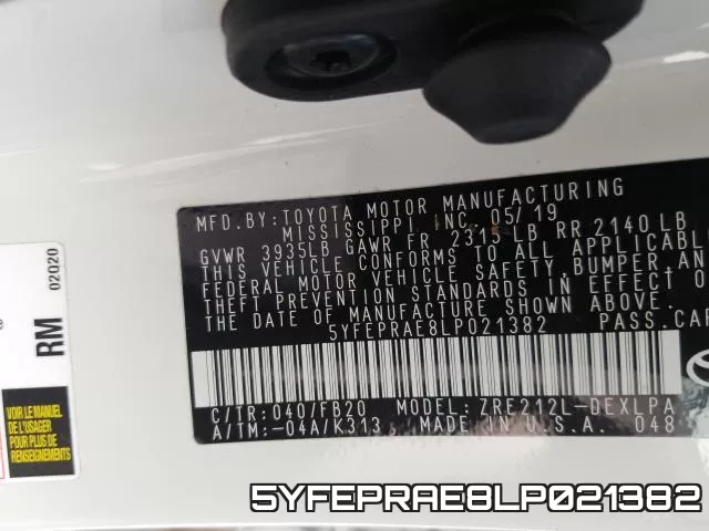 5YFEPRAE8LP021382 фото 2