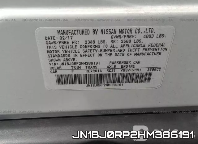 JN1BJ0RP2HM386191 фото 10