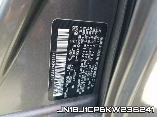 JN1BJ1CP6KW236241 фото 2