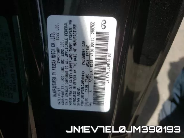 JN1EV7EL0JM390193 фото 2
