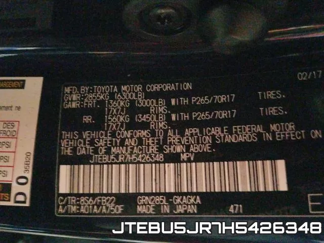 JTEBU5JR7H5426348 фото 2
