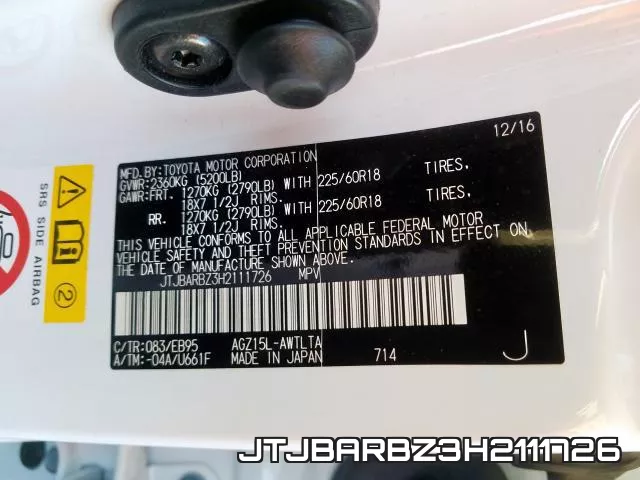 JTJBARBZ3H2111726 фото 2