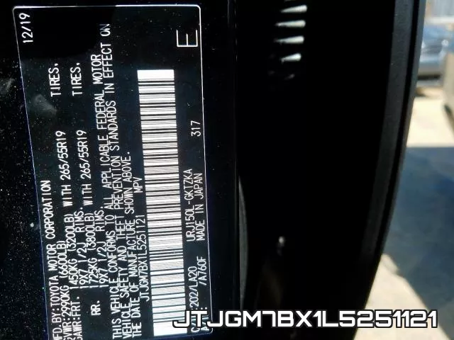 JTJGM7BX1L5251121 фото 2