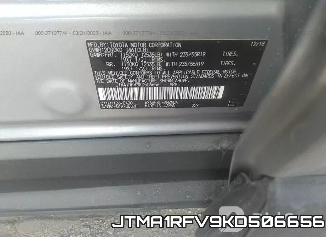 JTMA1RFV9KD506656 фото 10