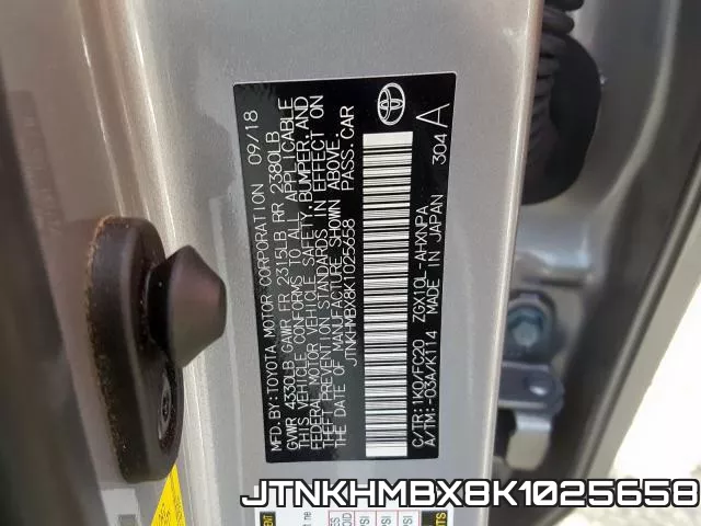 JTNKHMBX8K1025658 фото 2