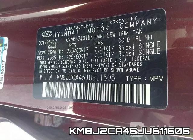 KM8J2CA45JU611505 фото 10