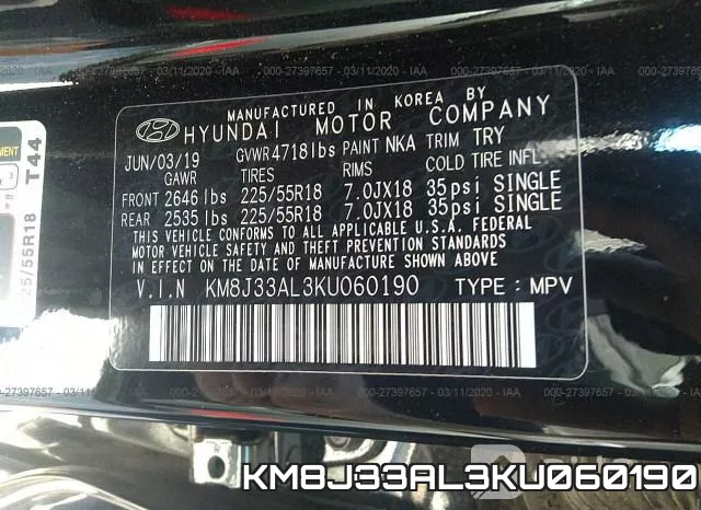 KM8J33AL3KU060190 фото 10