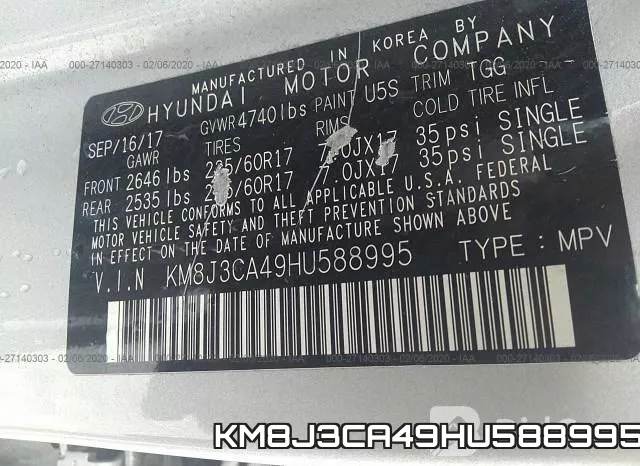 KM8J3CA49HU588995 фото 10
