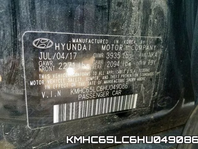 KMHC65LC6HU049086 фото 2