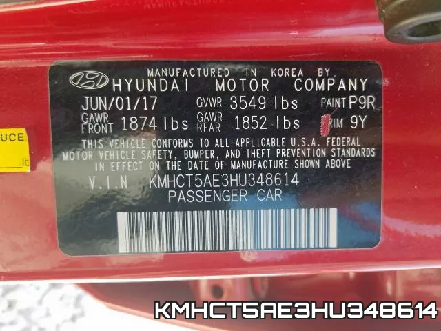 KMHCT5AE3HU348614 фото 2