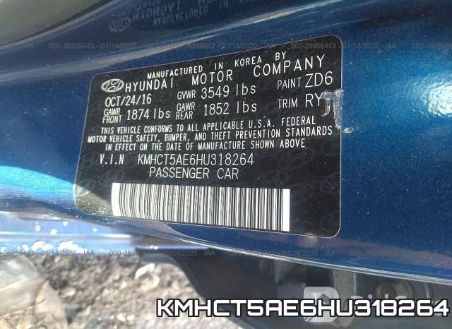 KMHCT5AE6HU318264 фото 10