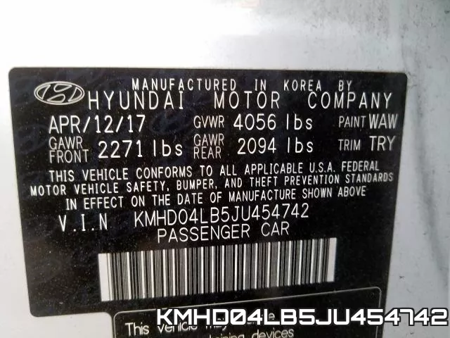 KMHD04LB5JU454742 фото 2