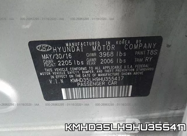 KMHD35LH9HU355417 фото 10
