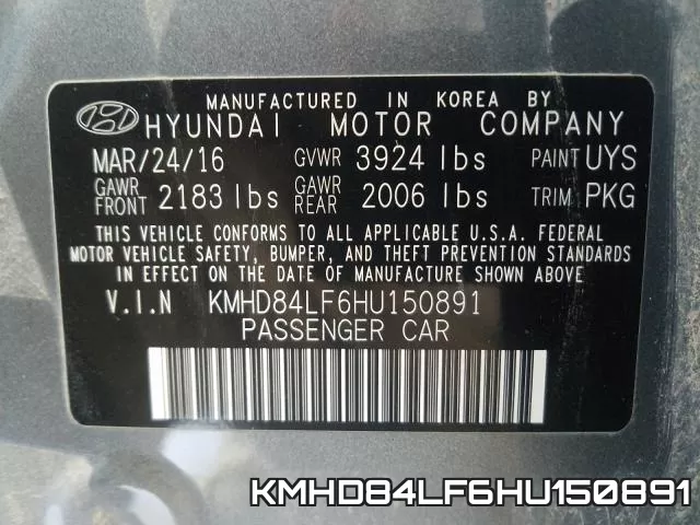KMHD84LF6HU150891 фото 2