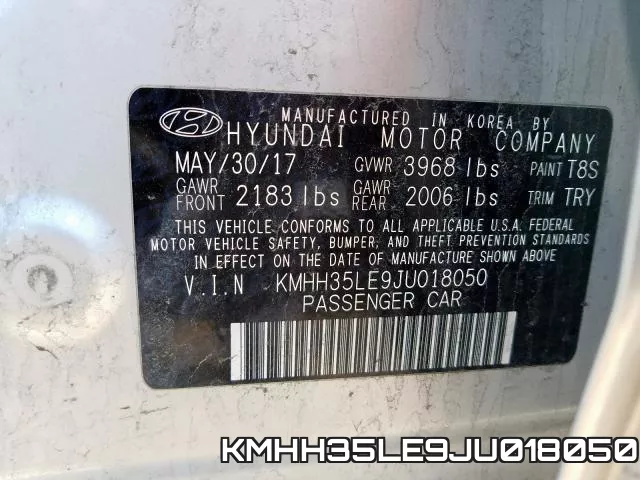 KMHH35LE9JU018050 фото 2