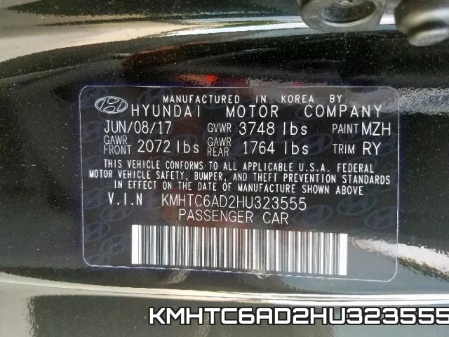 KMHTC6AD2HU323555 фото 2
