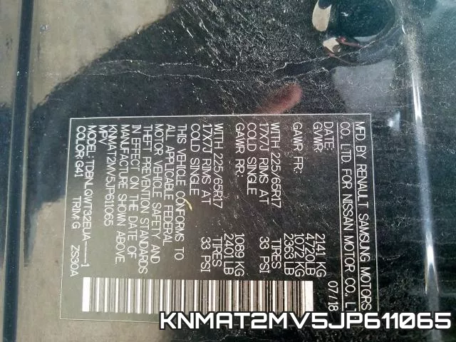 KNMAT2MV5JP611065 фото 2