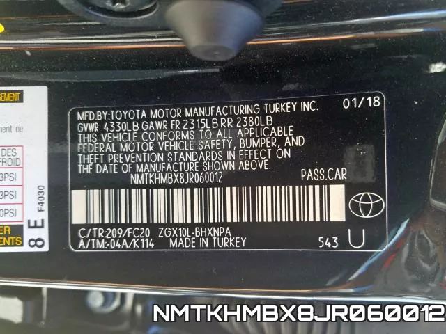 NMTKHMBX8JR060012 фото 2