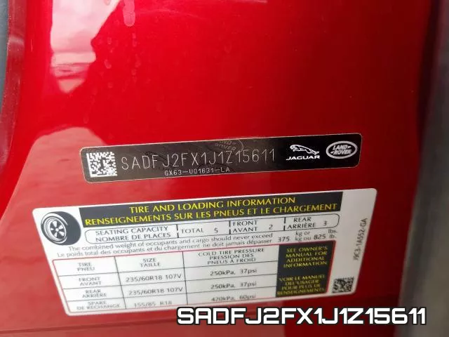 SADFJ2FX1J1Z15611 фото 2