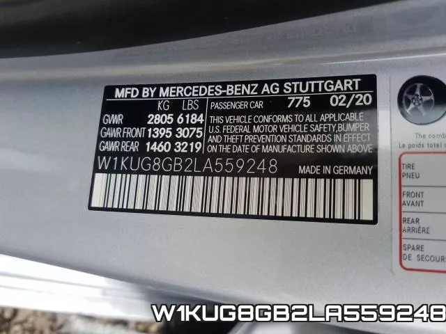 W1KUG8GB2LA559248 фото 2