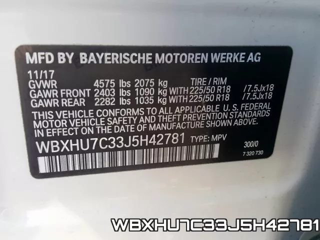 WBXHU7C33J5H42781 фото 2