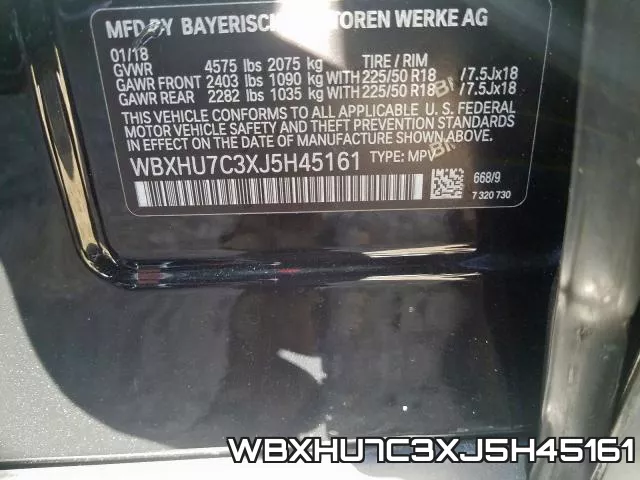 WBXHU7C3XJ5H45161 фото 2
