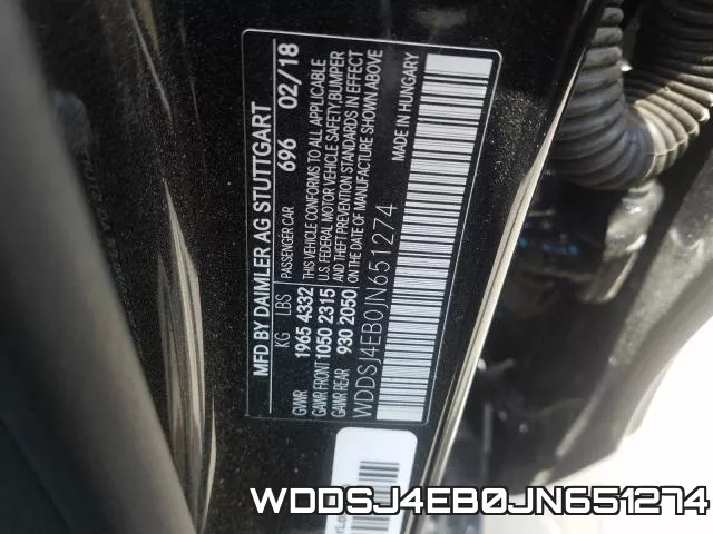 WDDSJ4EB0JN651274 фото 2