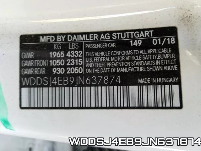 WDDSJ4EB9JN637874 фото 2