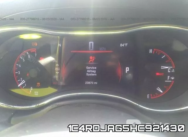 1C4RDJAG5HC921430 фото 8