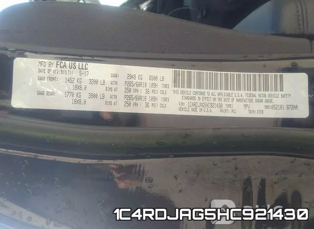 1C4RDJAG5HC921430 фото 10