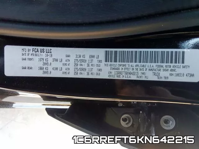 1C6RREFT6KN642215 фото 2