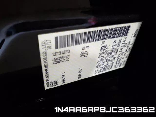 1N4AA6AP8JC363362 фото 2