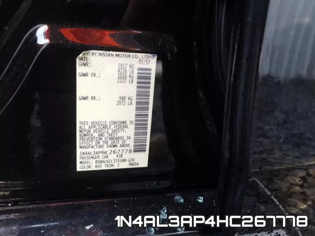 1N4AL3AP4HC267778 фото 2