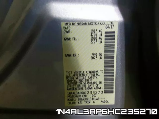 1N4AL3AP6HC235270 фото 2