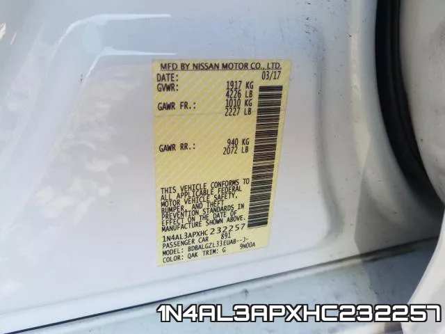 1N4AL3APXHC232257 фото 2