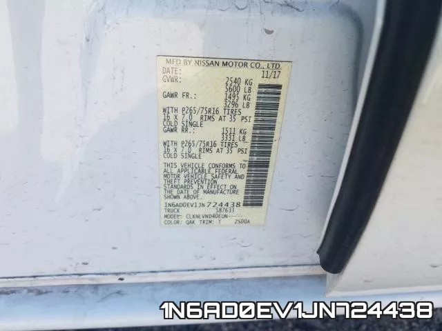 1N6AD0EV1JN724438 фото 2