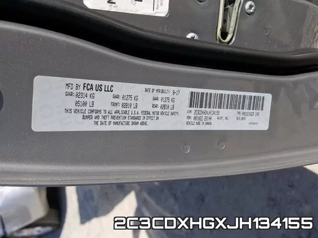 2C3CDXHGXJH134155 фото 2