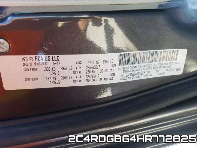 2C4RDGBG4HR772825 фото 2