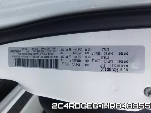 2C4RDGEG7HR848355 фото 2