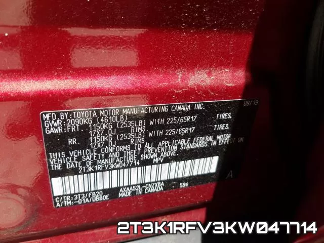 2T3K1RFV3KW047714 фото 2