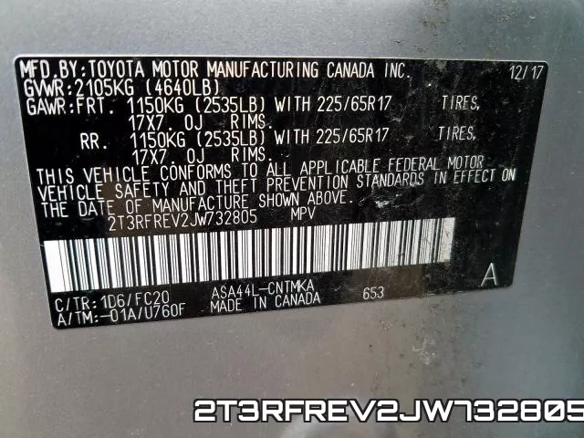 2T3RFREV2JW732805 фото 2